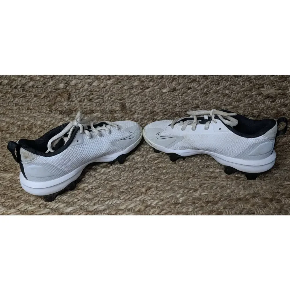 Nike Force Trout 9 Pro MCS Baseball Cleats White Black Boys Size 4.5 Y